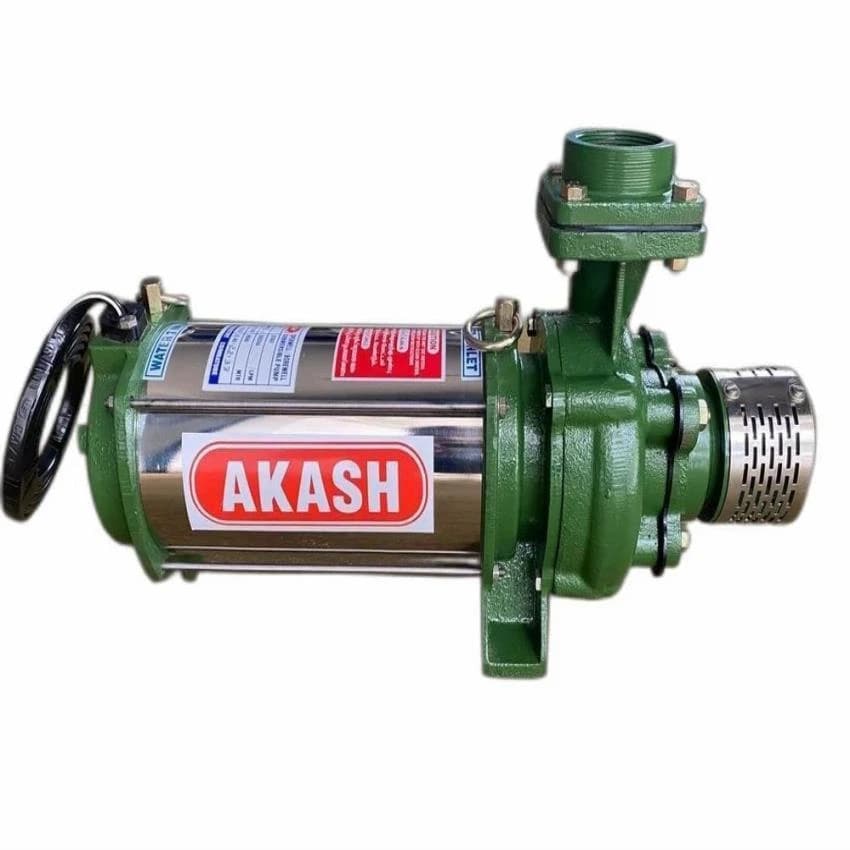 Akassh Single Phase 2 HP Horizontal Open Well Pump, Discharge Outlet Size: 2inch