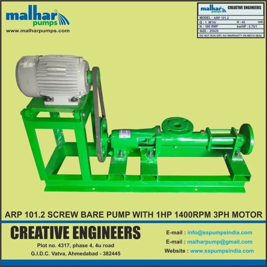 MALHAR Cavity Screw Pumps