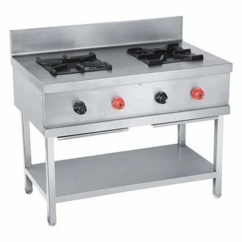 Dev Kitchens LPG SS Two Burner Range, For Commercial, Number Of Burner: 2