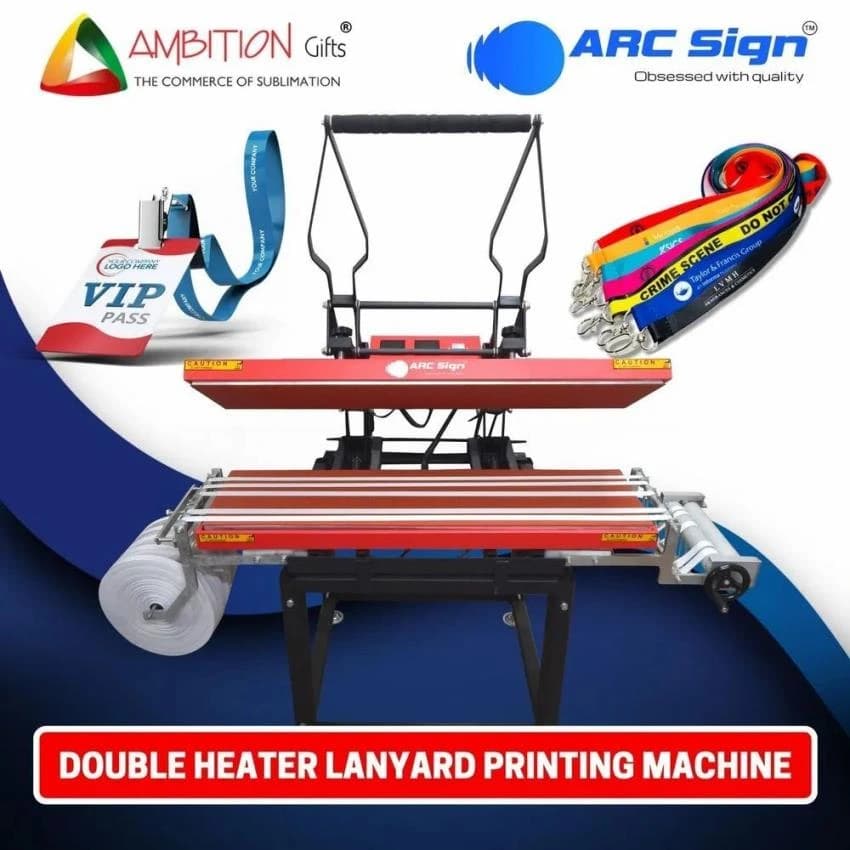 Lanyard Printing Machine With Double Heater For Roll to Roll Printing