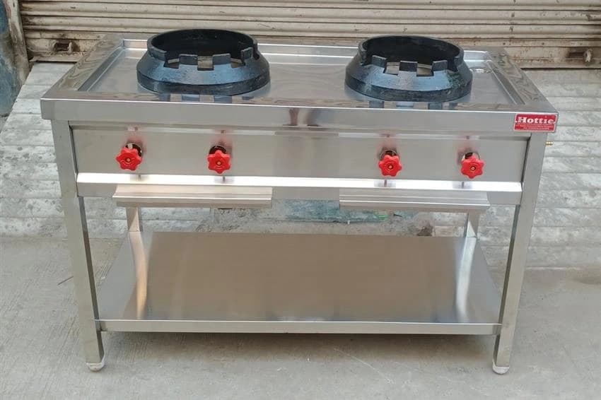 2 LPG Hottie Two Burner Chinese Cooking range, For Commercial
