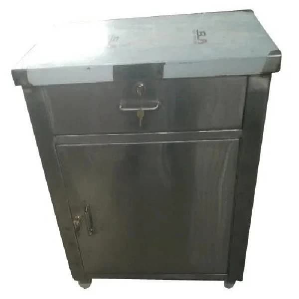 Stainless Steel Rectangular Commercial SS Single Drawer Cabinet, for Kitchen