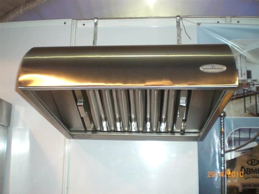 Silver Stainless Steel Exhaust System, For Confinery And Sweet Shop