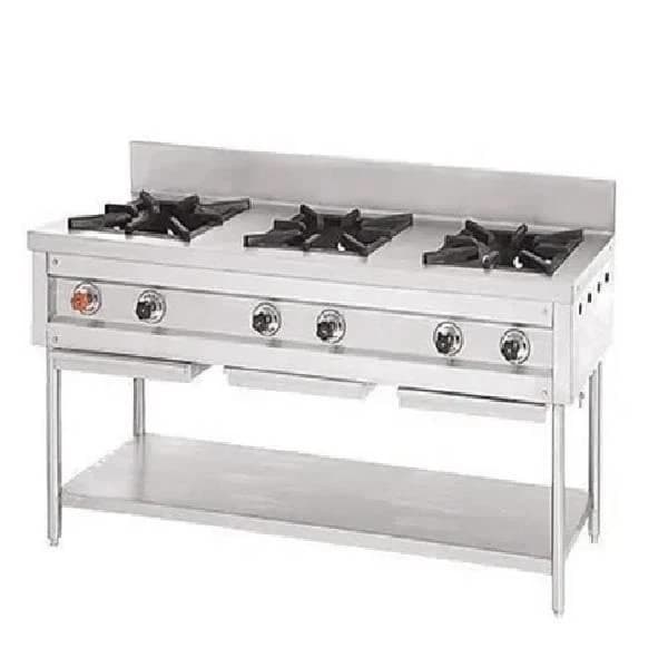 SS Three Burner Cooking Range