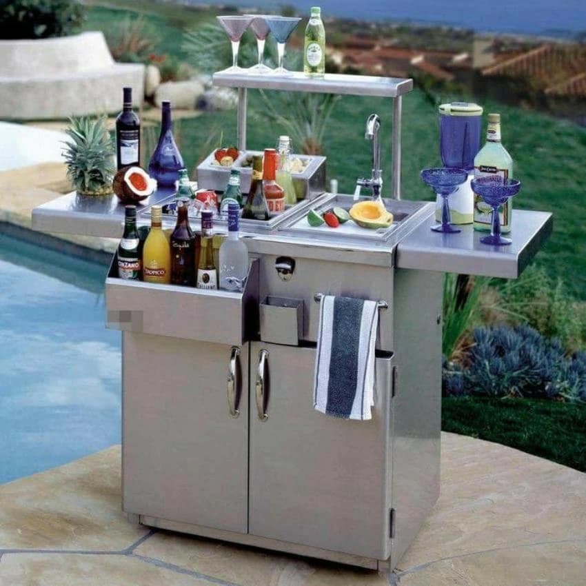 SS Portable Cocktail Station