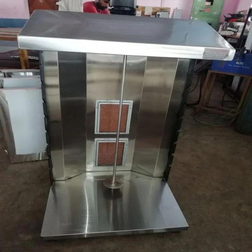 Maragatham Silver Table Top Shawarma Machines, For Hotel, Number Of Burners: 1 Burner