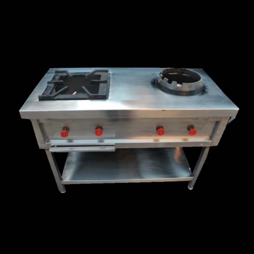LPG SS One Burner Indian And Chinese Range