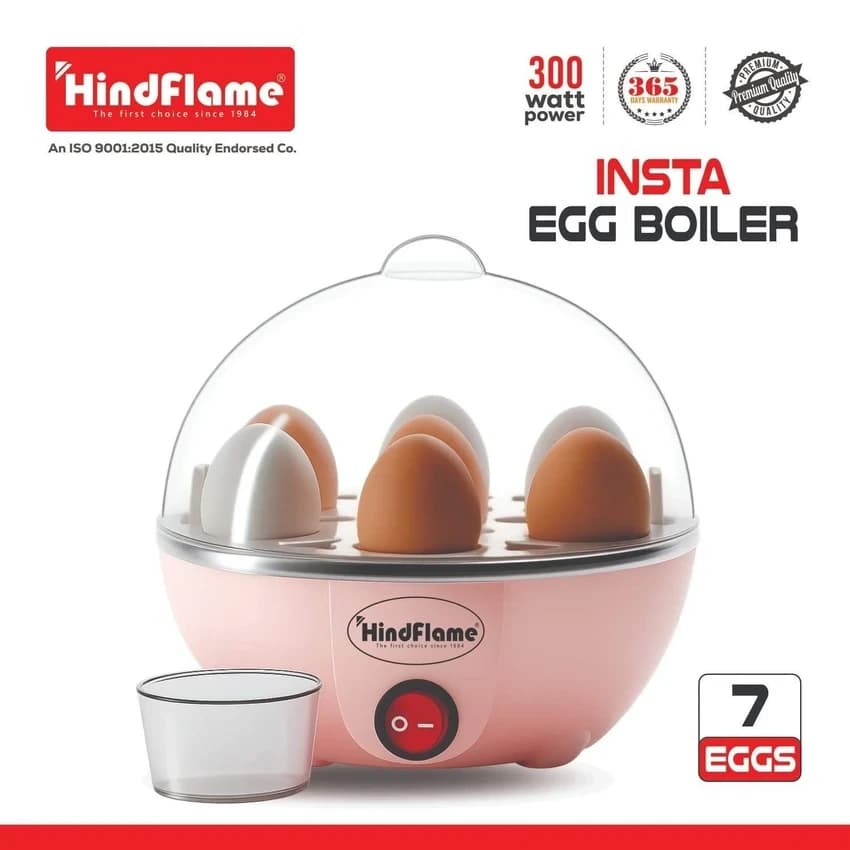 Steel Hindflame Insta Electric Egg Boiler, 7 Egg Capacity