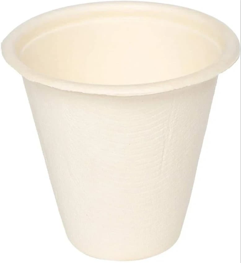 Disposable,Eco-Friendly Plain 220ml Bagasse Drinking Cup, For Event and Party Supplies