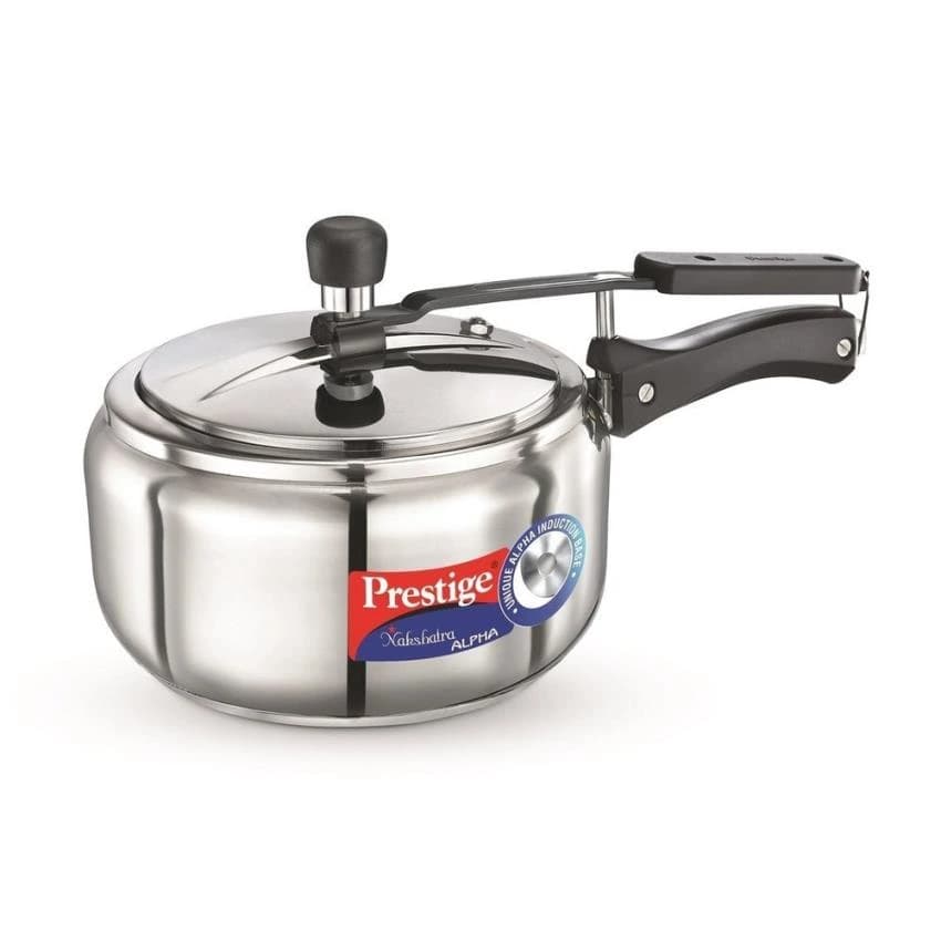 Capacity: 3 Litre Stainless Steel Prestige Nakshatra Pressure cooker 3.5 Ltrs