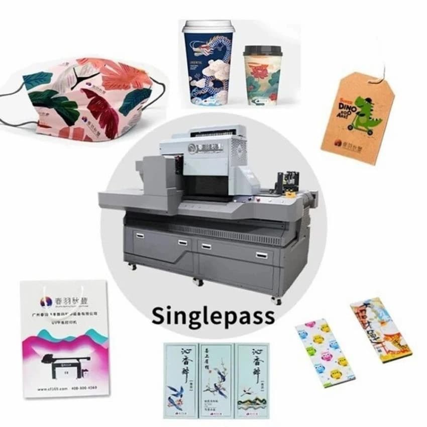 Single Pass Digital Inkjet Printer for Printing on Boxes , Cartons , Non Woven Bags