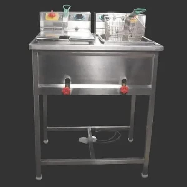 Stainless Steel Double Deep Fryer