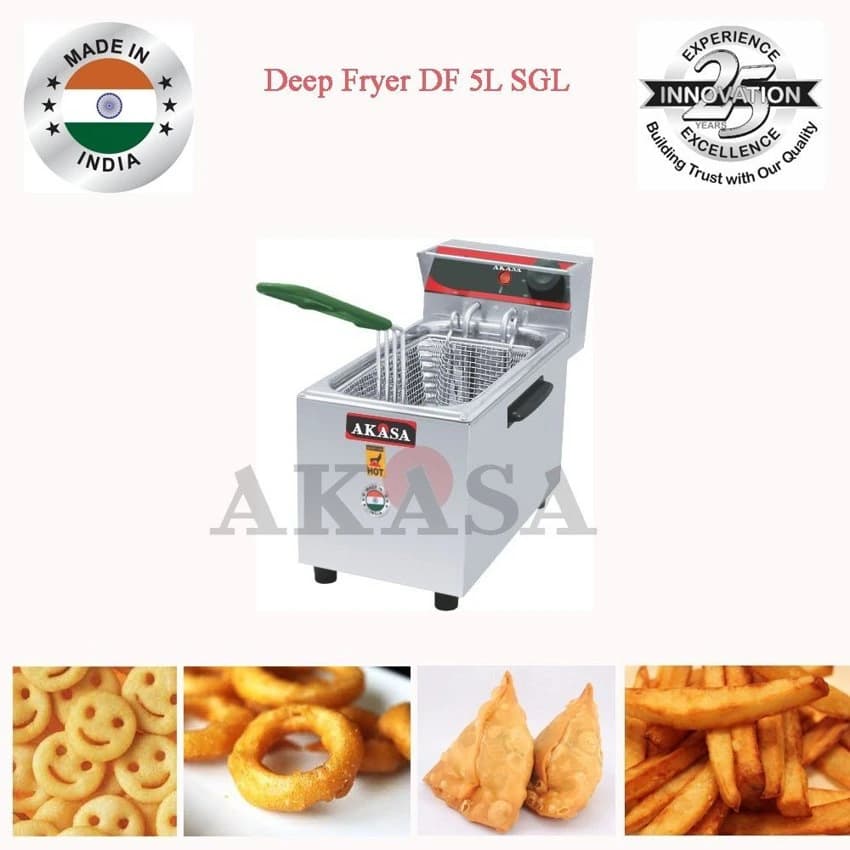 Akasa Indian Electric Deep Fryers 5Ltrs, Capacity: 5 Liters