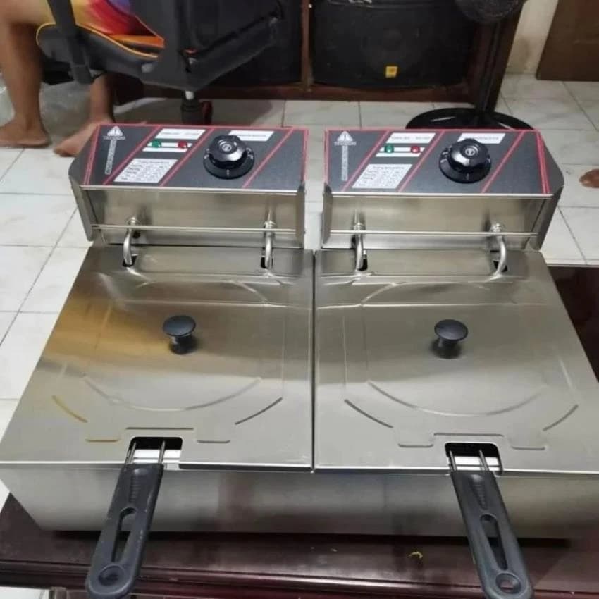 Panchal Services Double Deep Fat Fryer, For Hotel, Size: 66 X 53 X 35 cm