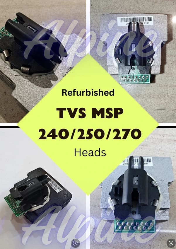 Black Tvs Msp 240 250 Printer Head, Drop Size: 14pl