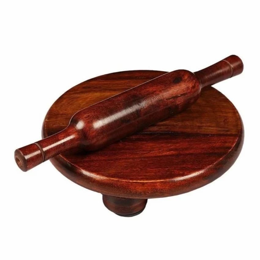 Sheesham Wood Chakla Belan Set, For Making Chapatis, Size: 10 Inches