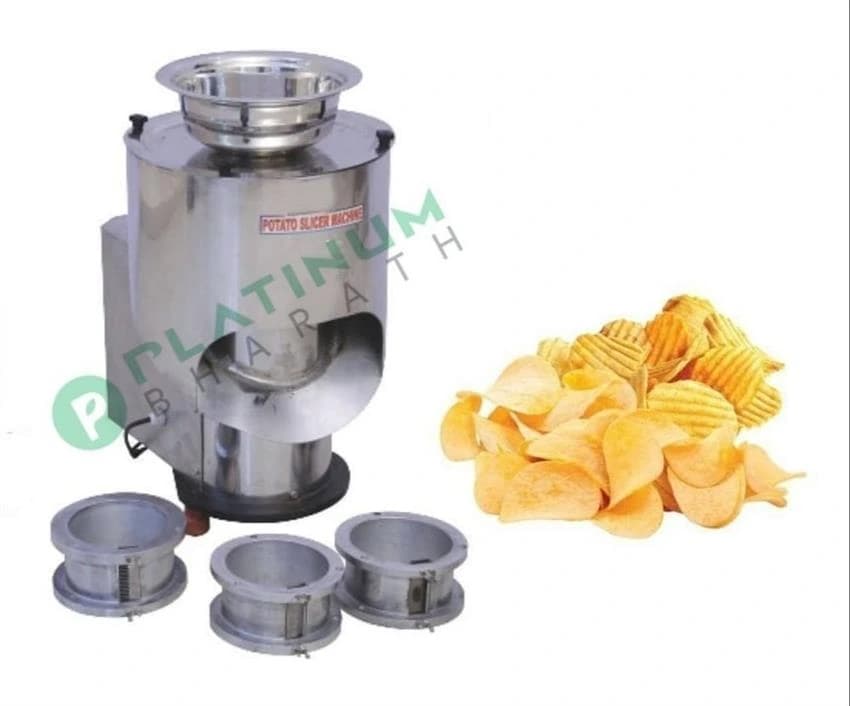 Stainless Steel Potato Chips Making Machine, For Commercial
