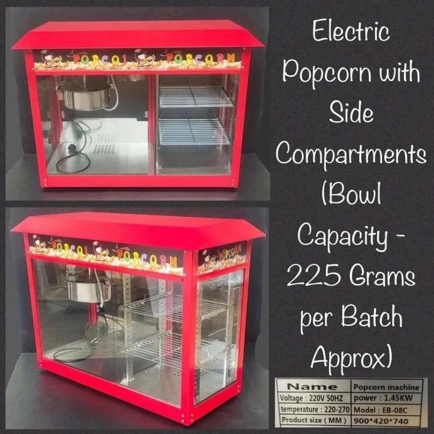 Electric Popcorn Machine, 10 kg/hr