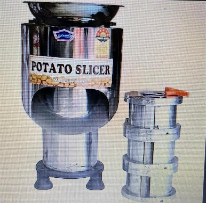 Stainless Steel Potato Chips Cutting Machine, For Industrial