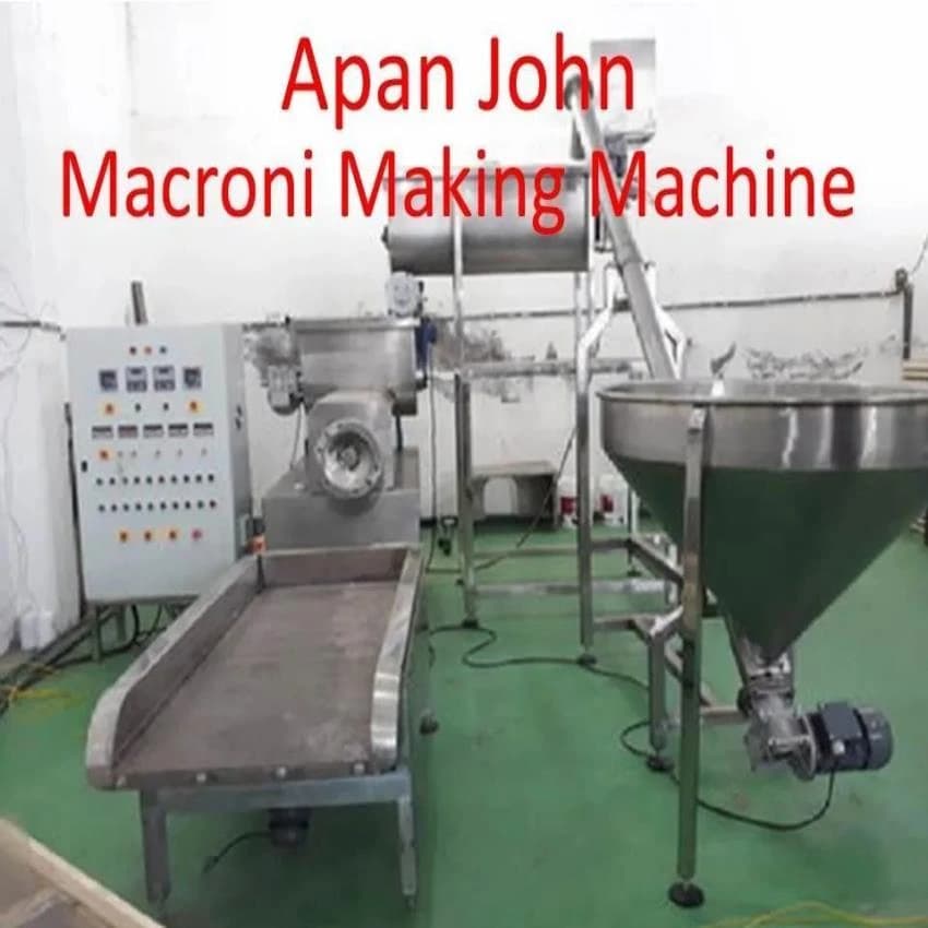 Polished Stainless Steel 1- Stage Macroni Making Machine, 300-1500 Kg