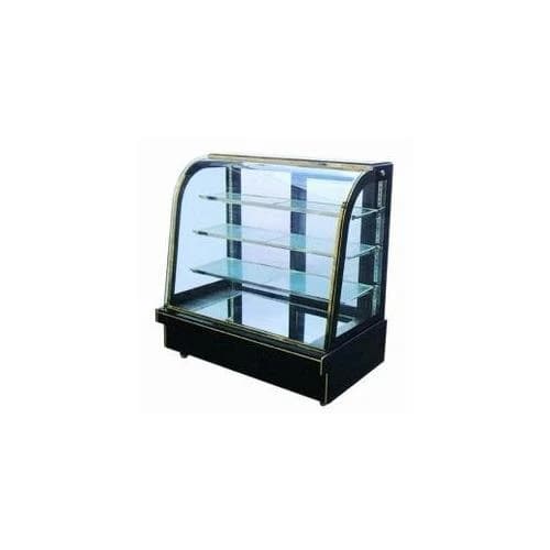 Steel Curved Glass Cake Display Counter