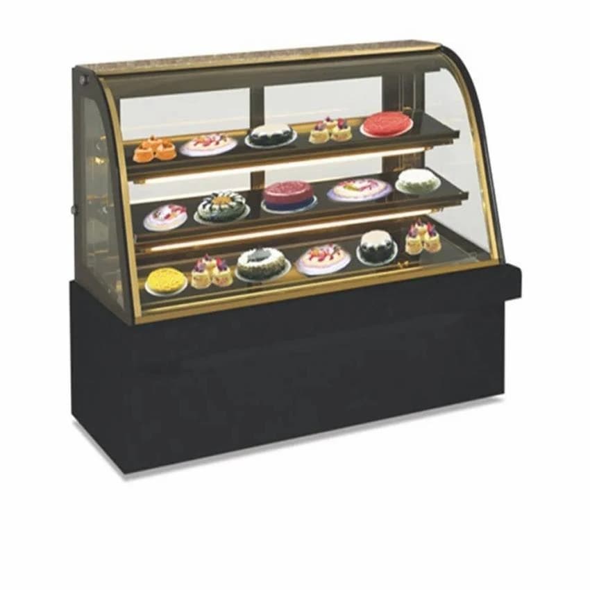Curved Glass Display Counter