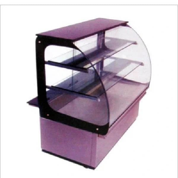 Stainless Steel Curved Cake Display Counter 4 Feet, For Restaurant, Warranty: 1 Year