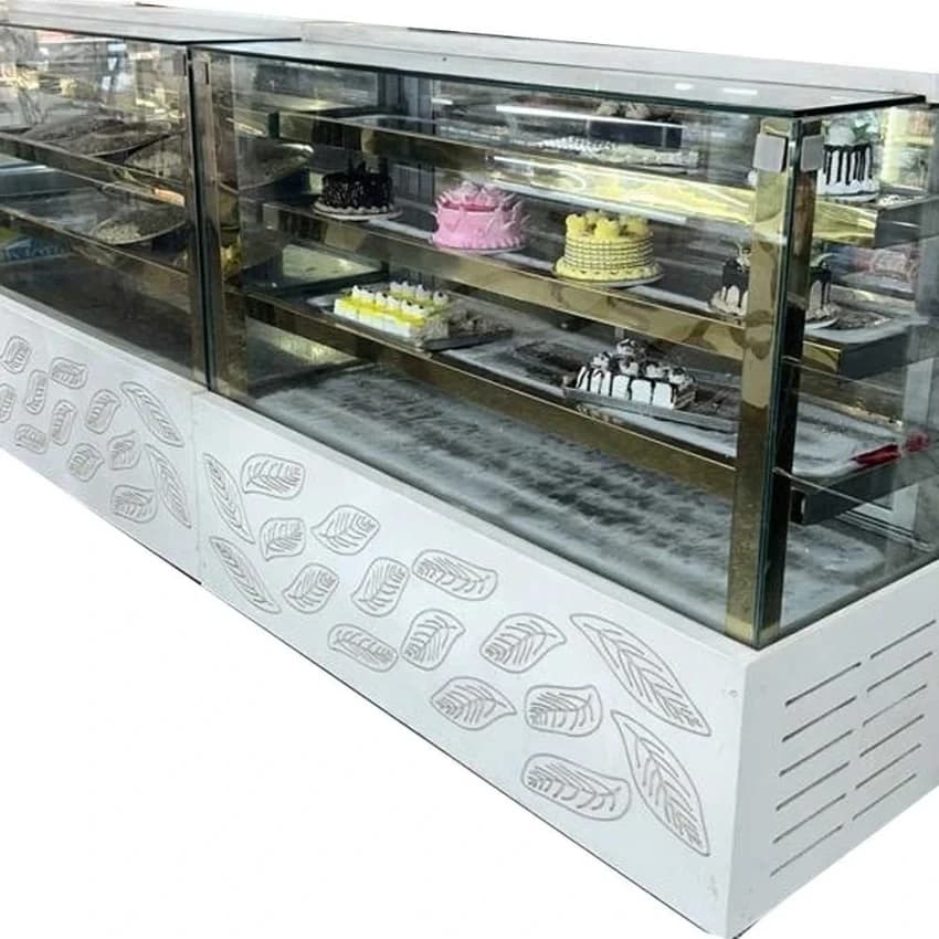 SS 304 3-Shelf Cashier Display Counter (5 ft) for Bakery, Restaurant, Cafe, Sweet Shop, Hotel, Canteen