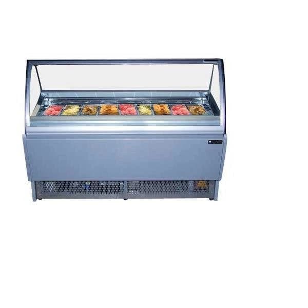 Metal white Ice Cream Display Counter