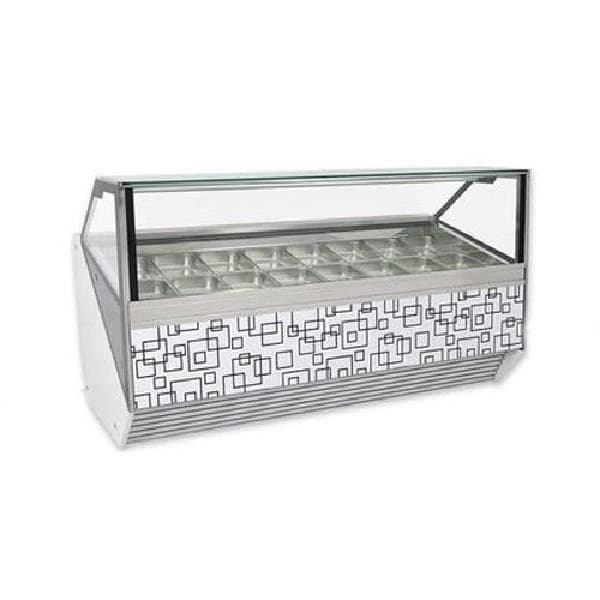 Grey Ice Cream Display Counter