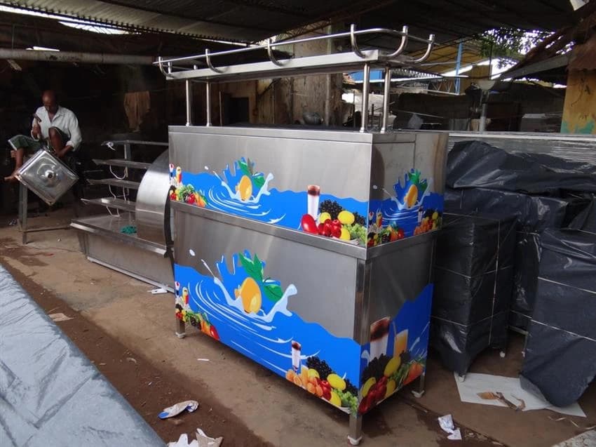 Stainless Steel Juice Counter, For Street Food Stall