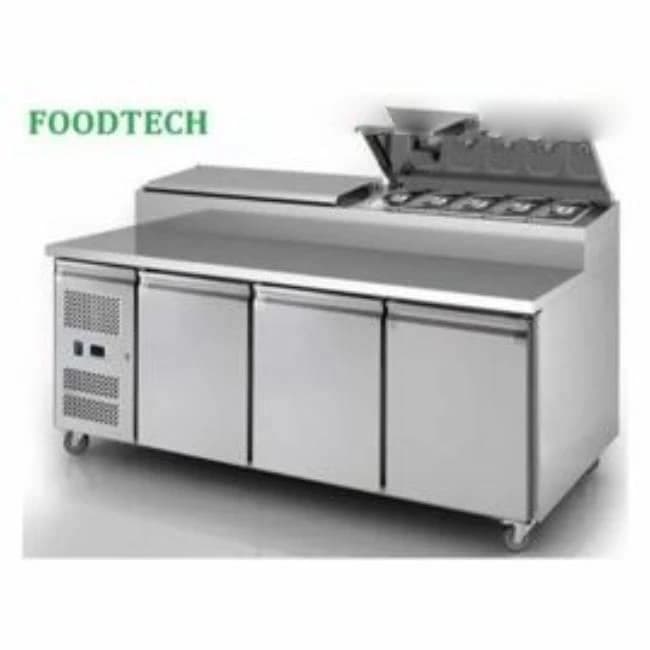 Stainless Steel Pizza Counter, For Commercial