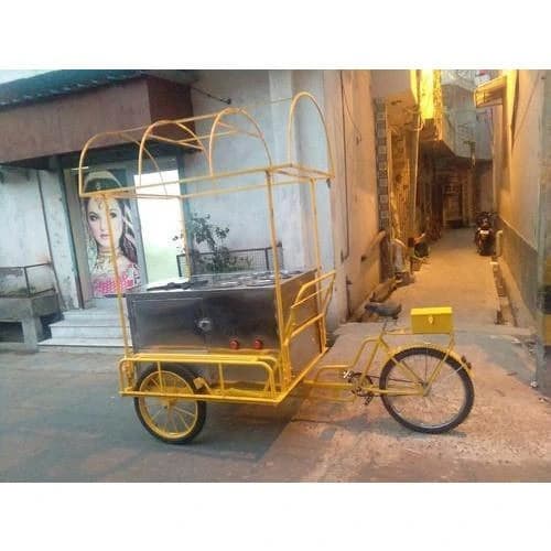 Stainless Steel Hottie 603 Tricycle Food Cart, Model: FCTCSS604