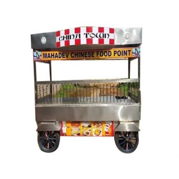 8x3.5 Feet SS Food Cart