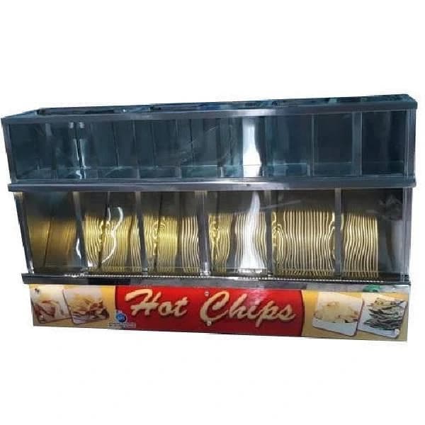 Straight Glass Chips Counter