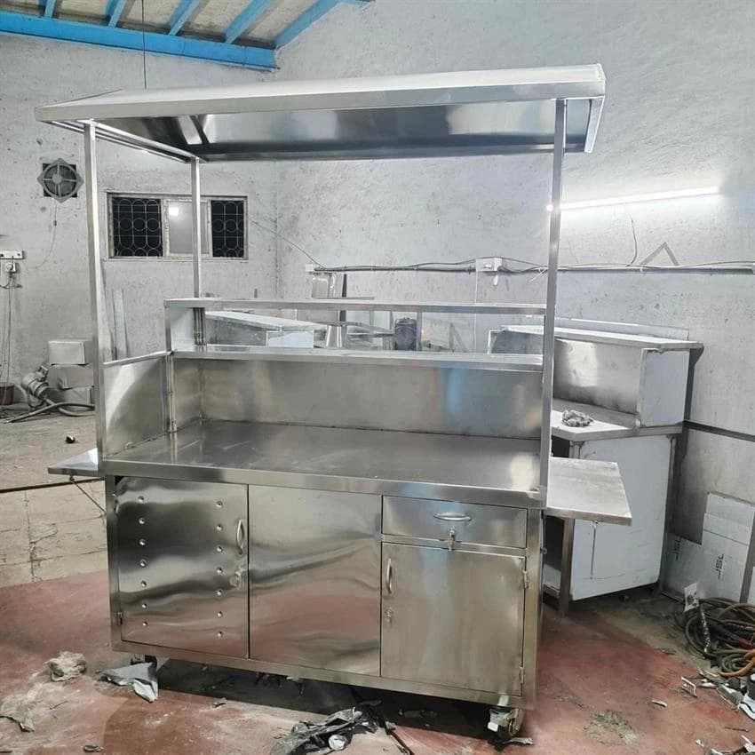 Stainless Steel Tea Counter, Without Burner