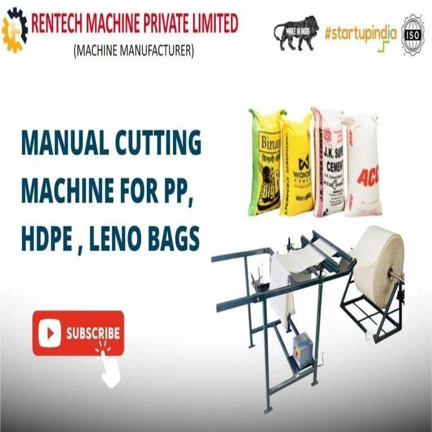 PP HDPE Manual Leno Fabric Cutting Machine, For Industrial