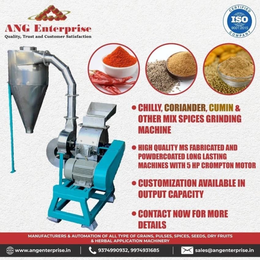 Automatic Mini Red Chilli Grinding Machine