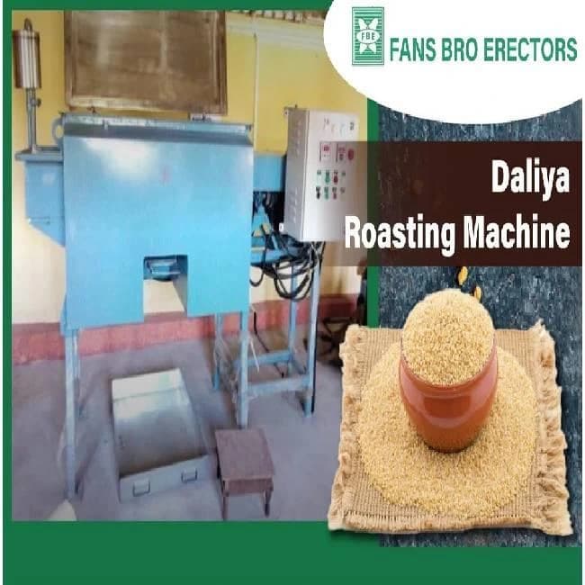 Daliya Roasting Machine, For Industrial, Capacity: 10 - 2000 Kg
