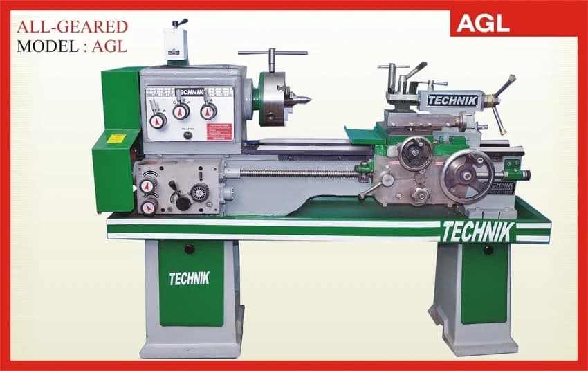 AGL 165 Technik Precision Light Duty Lathe Machine (38mm Spindle Bore, 325mm Swing Over Bed, 4.5 Ft Bed)