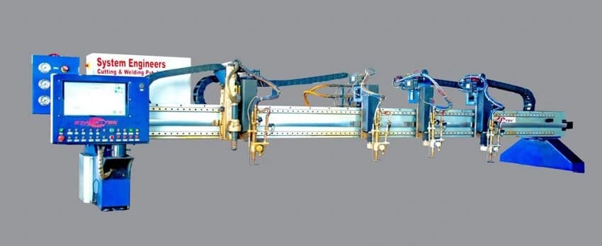 Starktek Mild Steel CNC Multi torch Oxyfuel Profile Cutting Machine, Automation Grade: Semi-automatic