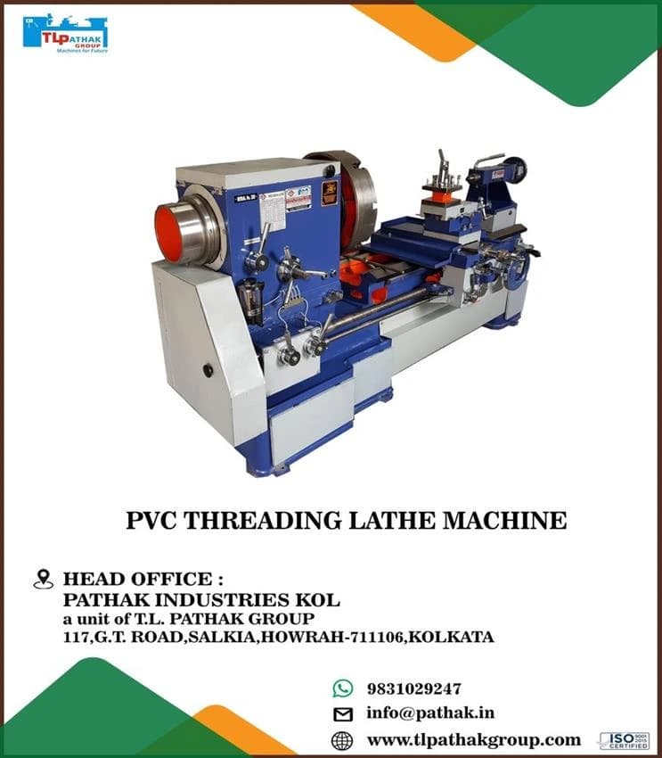 PVC Threading Lathe Machine, 3 HP