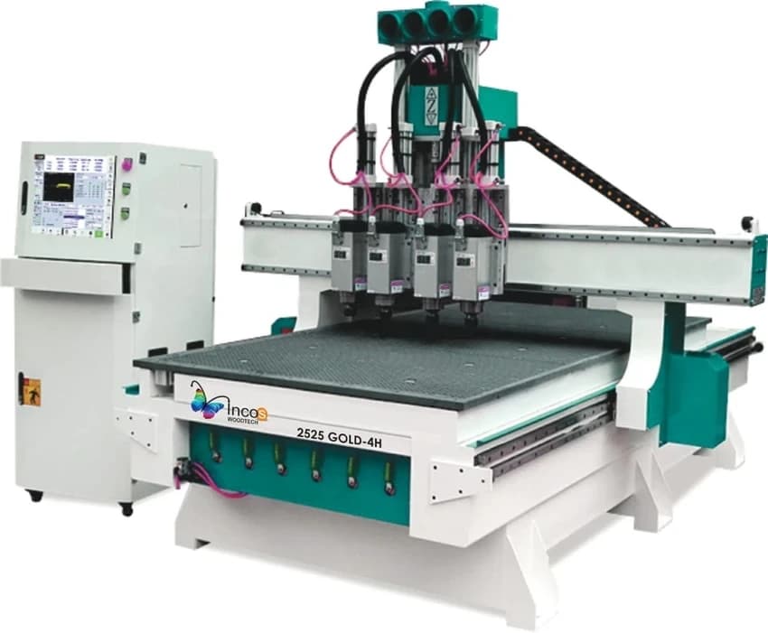 2525 Gold 4H CNC Wood Router, Automation Grade: Automatic, 1-2 Hp