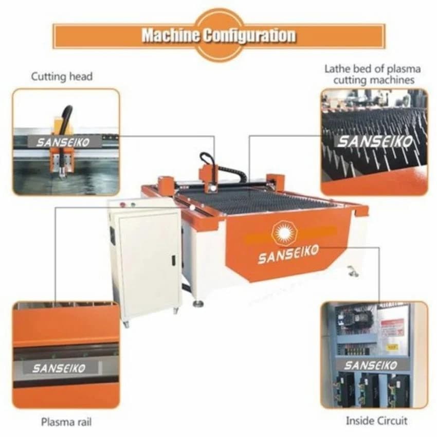 CNC Flat Bed Plasma Cutting Machine, Max Cutting Thickness: 0.5-5mm