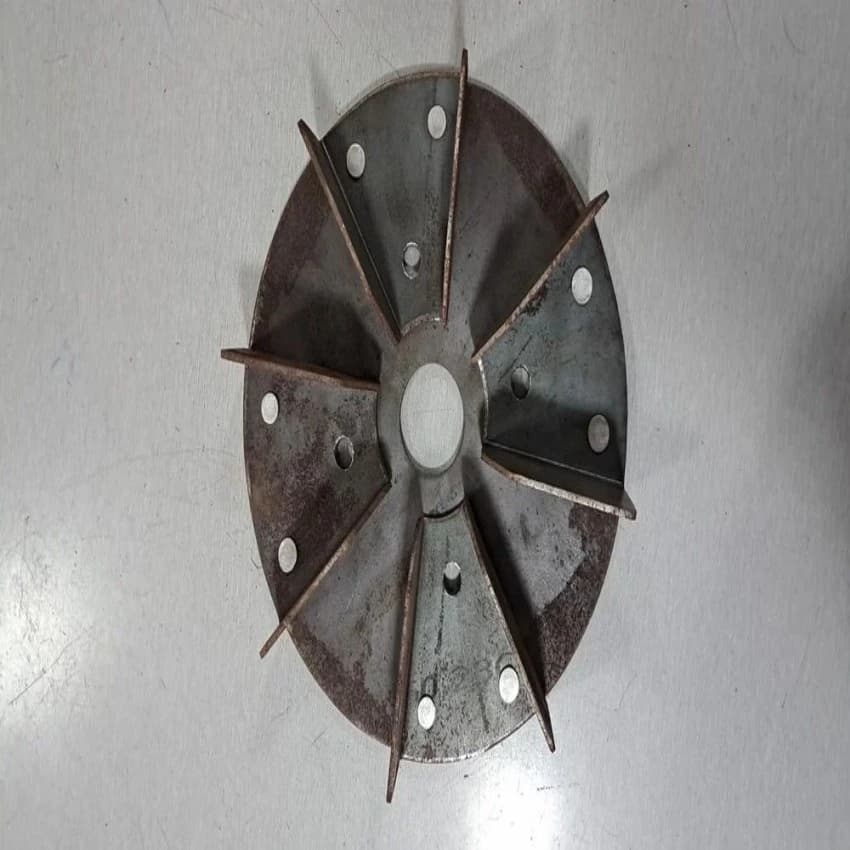 Mild Steel 6n70 Rice Mill Blower Fan, Grey, Powder Coated
