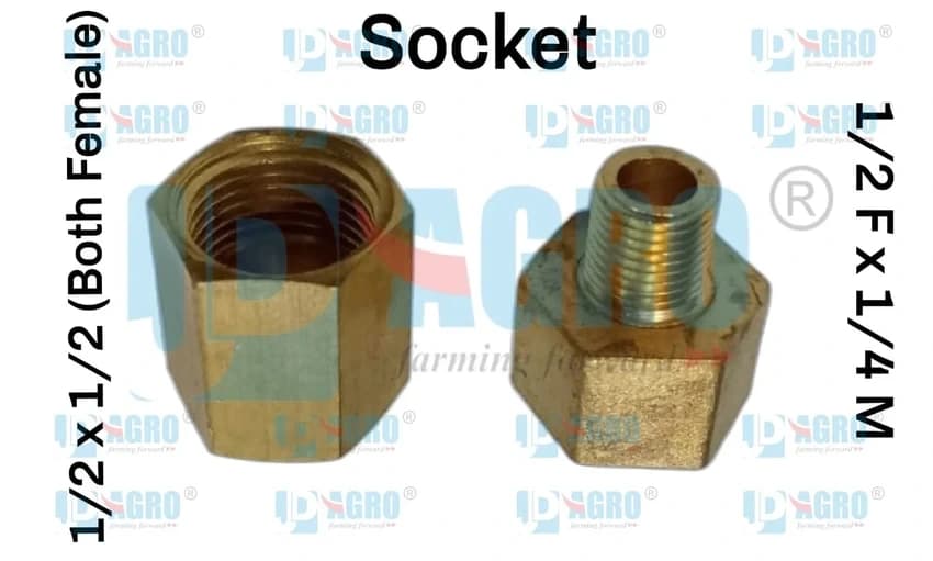 Female Brass Sockets, For Sprayer