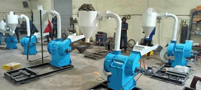 Automatic 15 HP Rice Husk Grinding Machine, Three Phase