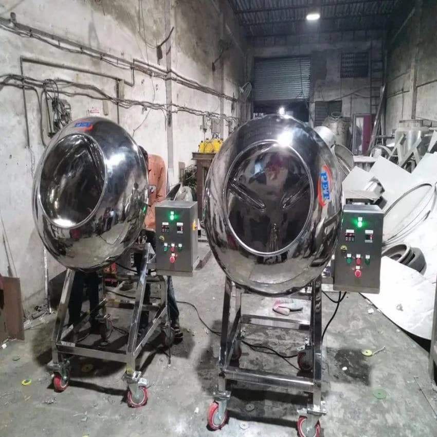 Stainless Steel Coating Pan, Capacity: 8 Inches To 72 Inches, Model Name/Number: Pet-cp