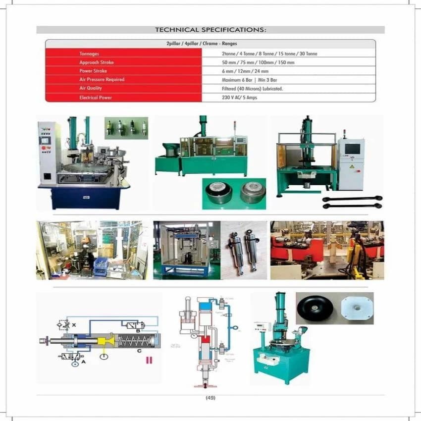 Plain Pneumatic Hydraulic Press, Automation Grade: Automatic