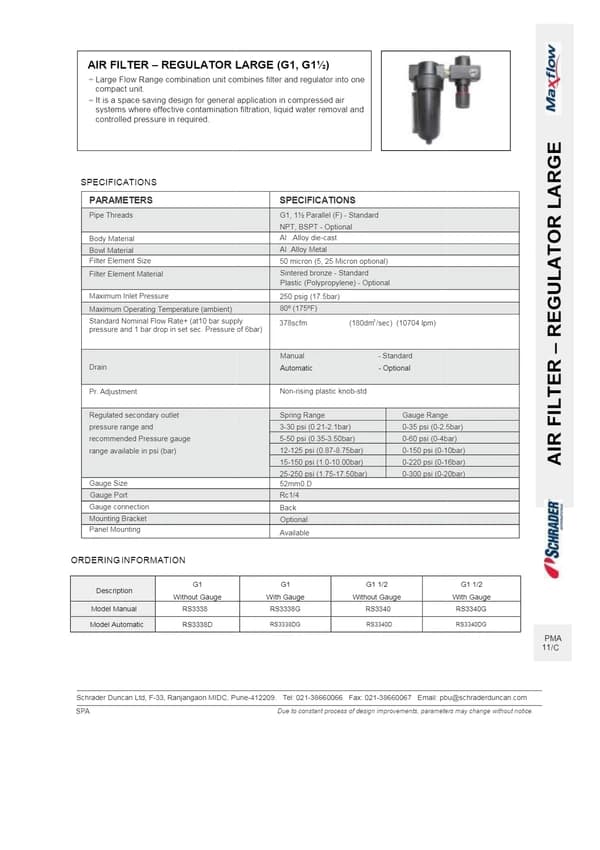 Filter Regulator Duncan